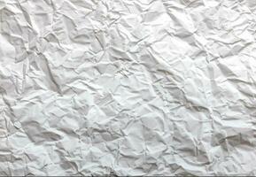 Foto Weiß zerknittert Papier Textur Hintergrund Design Raum Weiß Ton