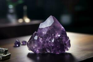 Amethyst Edelstein. generieren ai foto