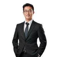 asiatisch Geschäftsmann isoliert foto