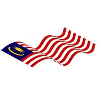 das Flagge von Malaysia. malaysisch Flagge. Bendera Malaysia. foto