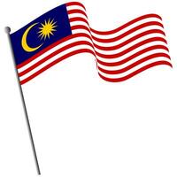 das Flagge von Malaysia. malaysisch Flagge. Bendera Malaysia. foto