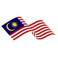 das Flagge von Malaysia. malaysisch Flagge. Bendera Malaysia. foto