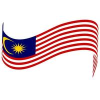 das Flagge von Malaysia. malaysisch Flagge. Bendera Malaysia. foto