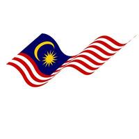 das Flagge von Malaysia. malaysisch Flagge. Bendera Malaysia. foto