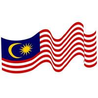 das Flagge von Malaysia. malaysisch Flagge. Bendera Malaysia. foto