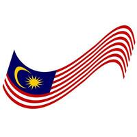 das Flagge von Malaysia. malaysisch Flagge. Bendera Malaysia. foto