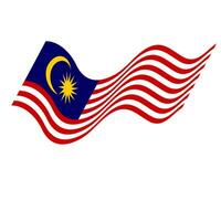 das Flagge von Malaysia. malaysisch Flagge. Bendera Malaysia. foto