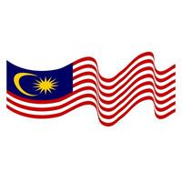 das Flagge von Malaysia. malaysisch Flagge. Bendera Malaysia. foto