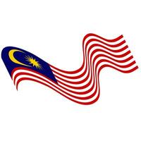 das Flagge von Malaysia. malaysisch Flagge. Bendera Malaysia. foto