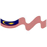 das Flagge von Malaysia. malaysisch Flagge. Bendera Malaysia. foto