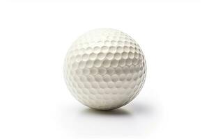 Golf Ball isoliert auf Weiß Hintergrund. generativ ai foto