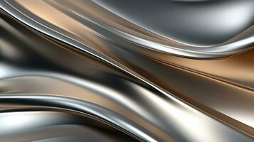 abstrakt Hintergrund mit fließend Flüssigkeit Metall Textur. foto