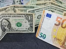 Wert im Wechselkurs zwischen europäischem und amerikanischem Geld