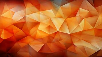 Hintergrund Orange Polygon ai foto