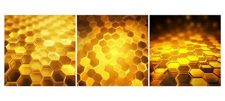 al Gelb Licht Hexagon Hintergrund foto