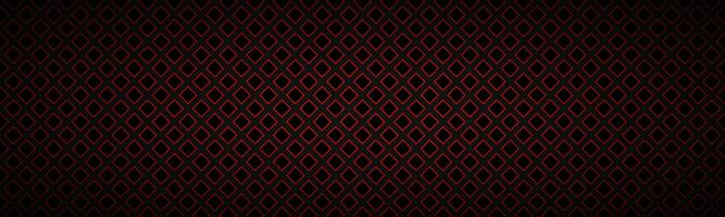 schwarz und rot abstrakt Header mit Gliederung von Quadrate. einfach Vektor Illustration foto
