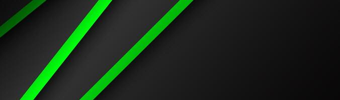 abstrakt Vektor Header mit Grün und schwarz Schichten über jeder andere. modern Design Banner zum Ihre Geschäft. Vektor Illustration mit schräg Streifen und Linien foto