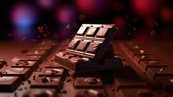 Schokolade. generativ ai foto