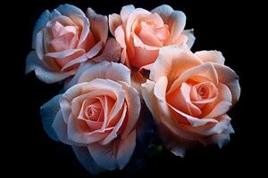 Rosa Rose Textur Hintergrund generativ ai foto