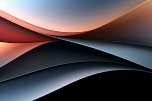 dynamisch farbig Linien Gradient abstrakt Hintergrund generativ ai foto