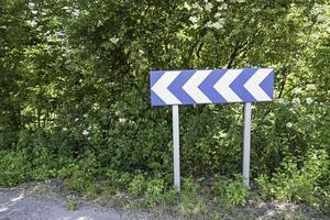 Signalrichtung im Wald foto