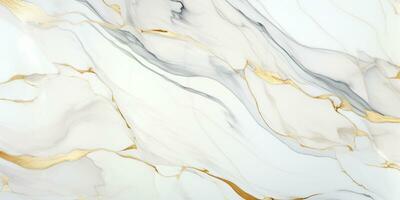 Marmor mit Gold und Weiß Farbe auf Es. generativ ai. foto