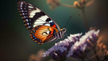 das heiter Aura von ein Schmetterling. generativ ai foto