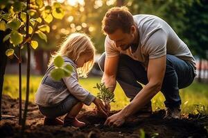 Familie Pflanzen Baum im Garten foto