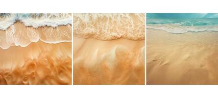 Ozean sandig Strand Design Hintergrund Textur foto