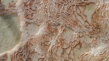 Kalkstein mit Pamukkale-Textur foto