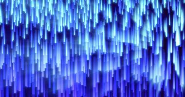 abstrakt Blau Energie glühend Linien regnet Nieder futuristisch Hi-Tech Hintergrund foto