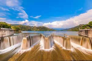 Landschaft des Check-Staudamms in Miaoli, Taiwan foto