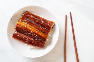 japanischer Aal gegrillt mit Reisschüssel oder Unagi Don