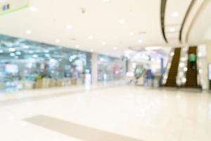 abstraktes Unschärfe-Einkaufszentrum und Einzelhandelsgeschäft für den Hintergrund foto