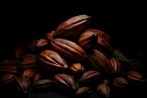 Kakao isoliert auf Weiß Hintergrund ai generiert foto
