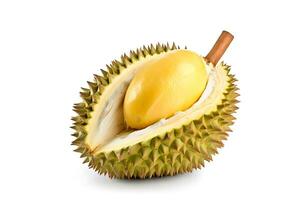 Durian isoliert auf Weiß Hintergrund ai generiert foto