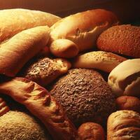 köstlich frisch mischen von Brot Essen Konzept Foto. ai generativ foto