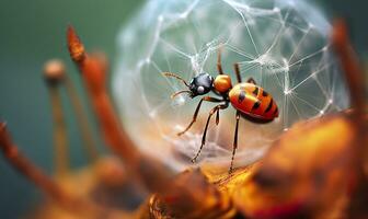 Freiheit Makro Fotografie. ai generiert foto