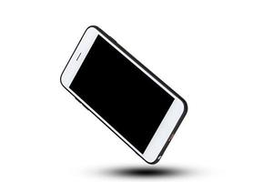 Handy-Smartphone auf weißem Hintergrund-Technologie foto
