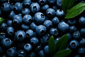 malerisch Natur Blaubeere Hintergrund. generieren ai foto