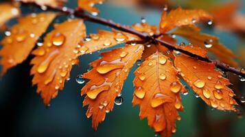 Herbst fallende Blätter foto