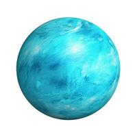 Uranus isoliert auf Weiß Hintergrund ai generiert foto