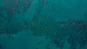 Blau Wasser Schuss von oben Hintergrund foto