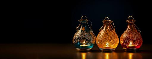 Licht Dekoration zum Diwali Urlaub foto