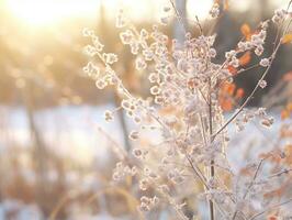 minimalistisch Winter Landschaft Komposition ai generativ foto