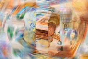 Hintergrund von Euro-Banknoten foto