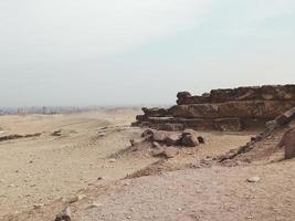 Ruine in der Wüste Ägyptens foto