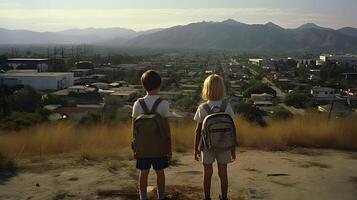 Schule Kinder, zurück zu Schule Studenten, Klassenzimmer, generativ ai foto