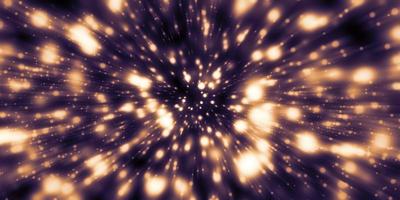sich schnell bewegende Lichtspuren Zoom Explosion von Licht 3D-Darstellung foto