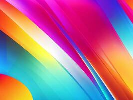 holographisch bunt 3d Gradient abstrack Hintergrund Hintergrund oder Banner. ai generiert foto